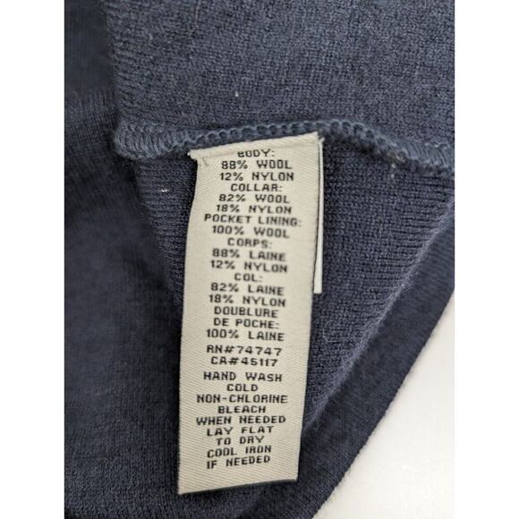 Bob Timberlake Men's Wool Shacket Jacket Barn Coat Navy XL - Picture 7 of 10